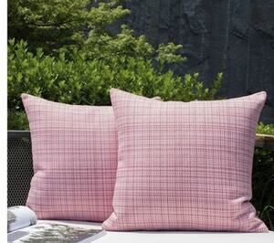 MIULEE Outdoor Waterproof Pillow Covers Pack of 2 16x16 Pink
